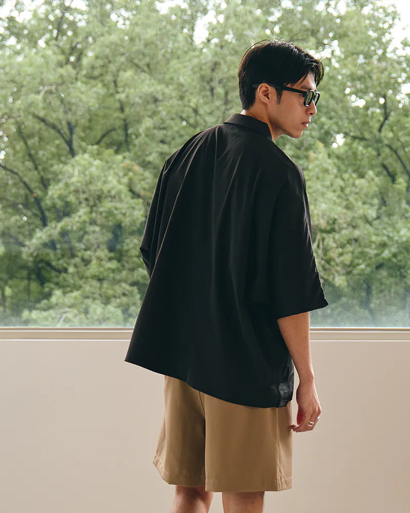 P.B.P - LOOSE POCKET SHIRT - BLACK