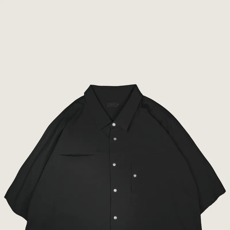 P.B.P - LOOSE POCKET SHIRT - BLACK
