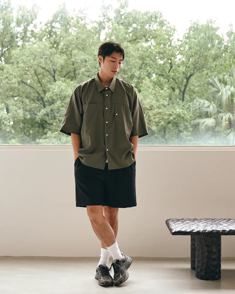P.B.P - LOOSE POCKET SHIRT - OLIVE