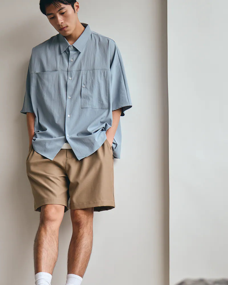 P.B.P - LOOSE POCKET SHIRT - BLUE