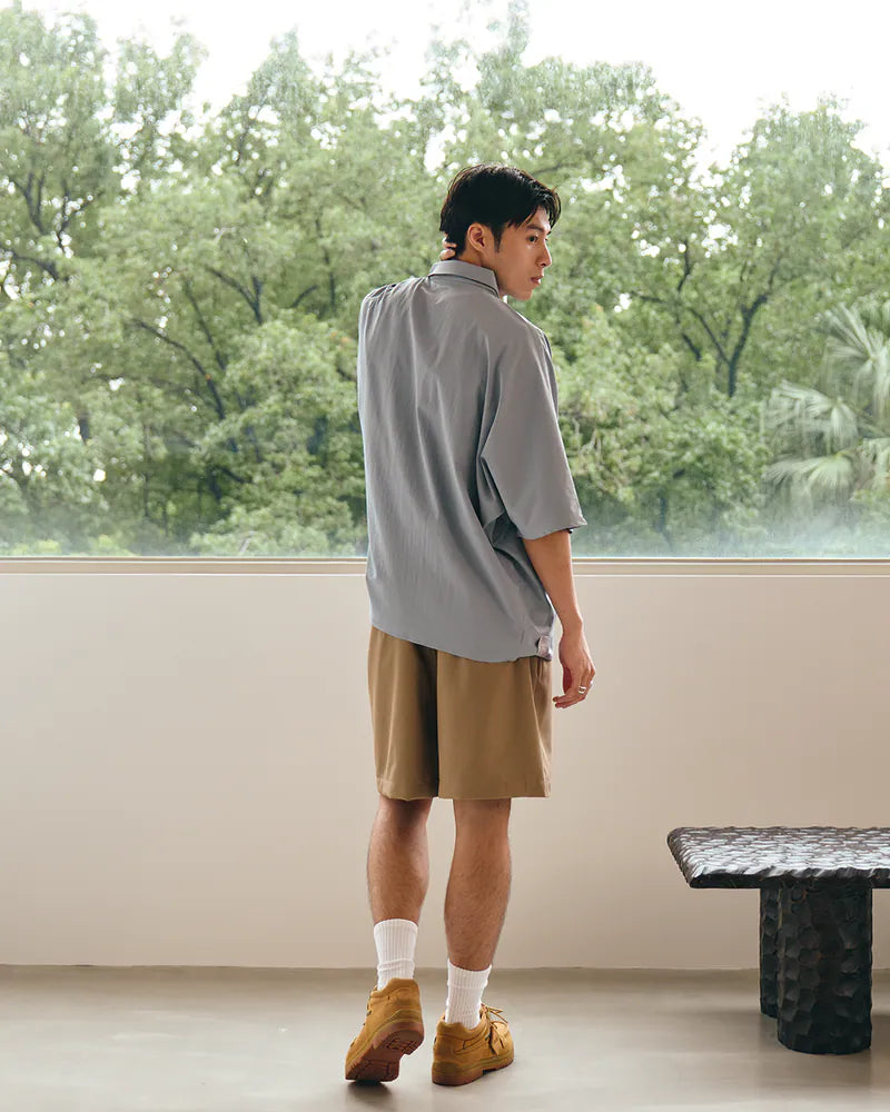 P.B.P - LOOSE POCKET SHIRT - BLUE