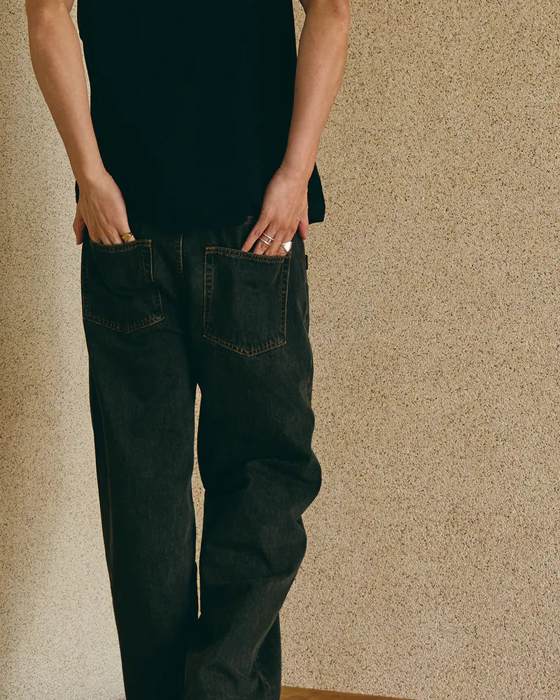 P.B.P - LOOSE-FIT JEANS - BLACK