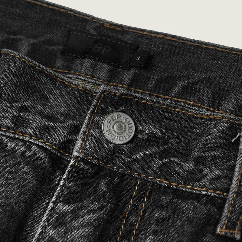 P.B.P - LOOSE-FIT JEANS - BLACK