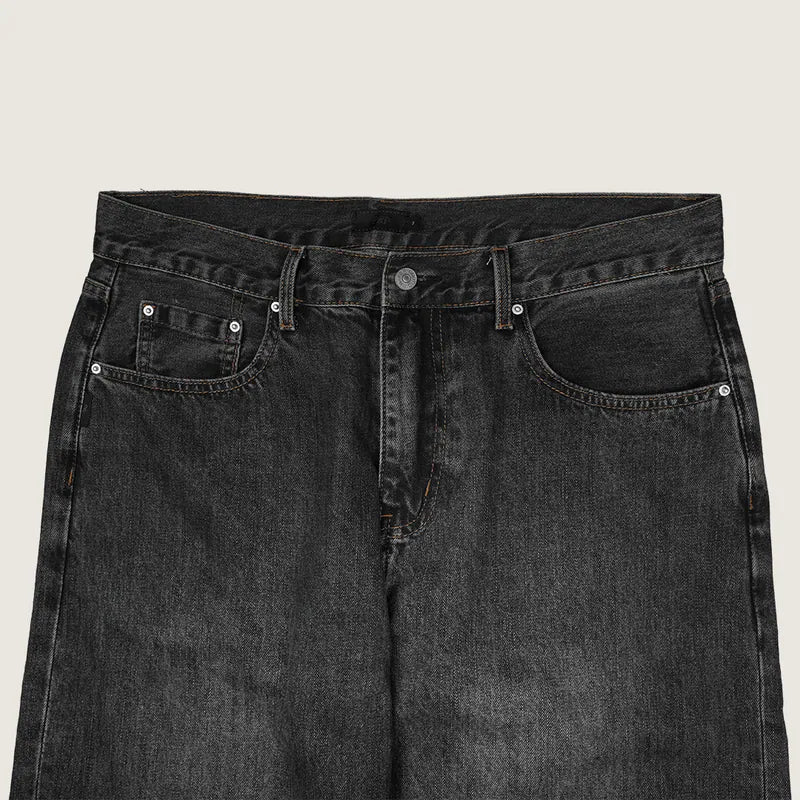 P.B.P - LOOSE-FIT JEANS - BLACK