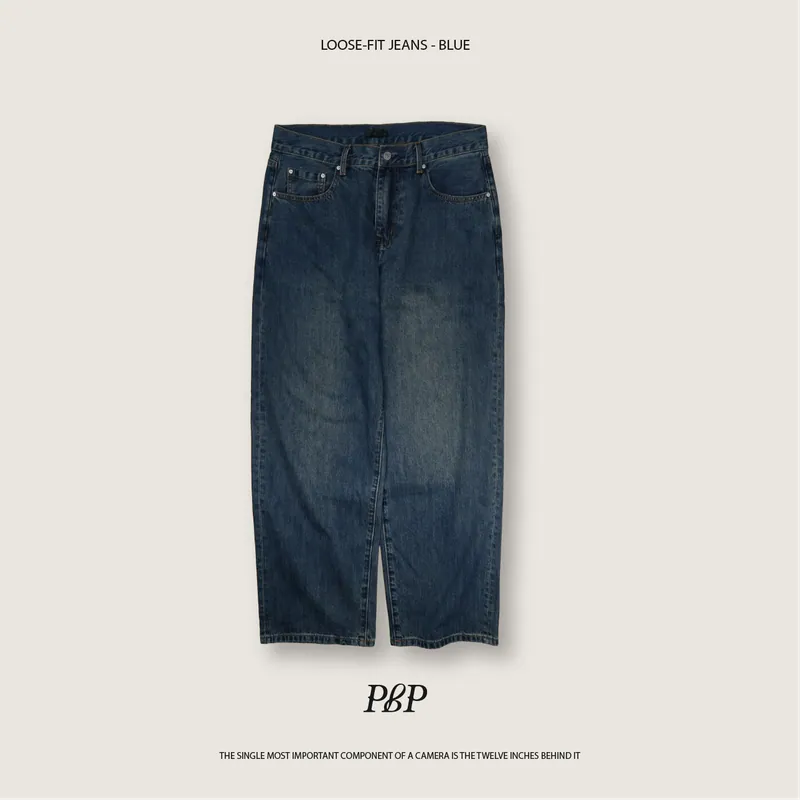 P.B.P - LOOSE-FIT JEANS - BLUE