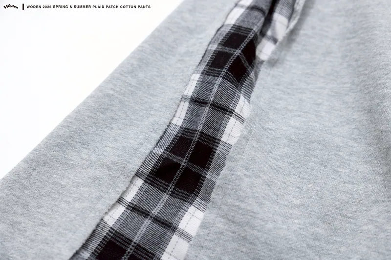 WODEN 2026 Spring & Summer 042 Plaid Patch Cotton Shorts
