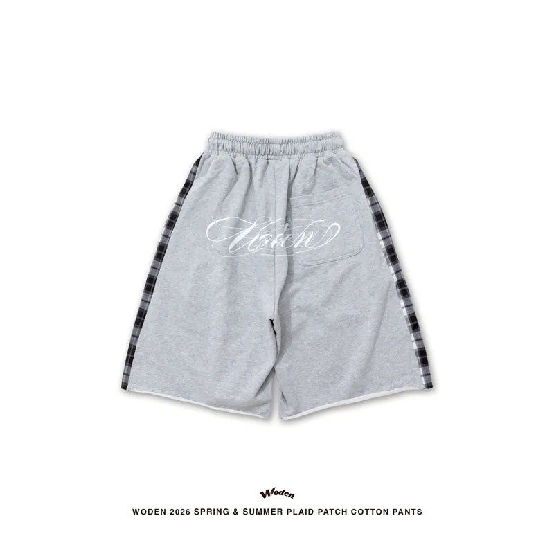 WODEN 2026 Spring & Summer 042 Plaid Patch Cotton Shorts