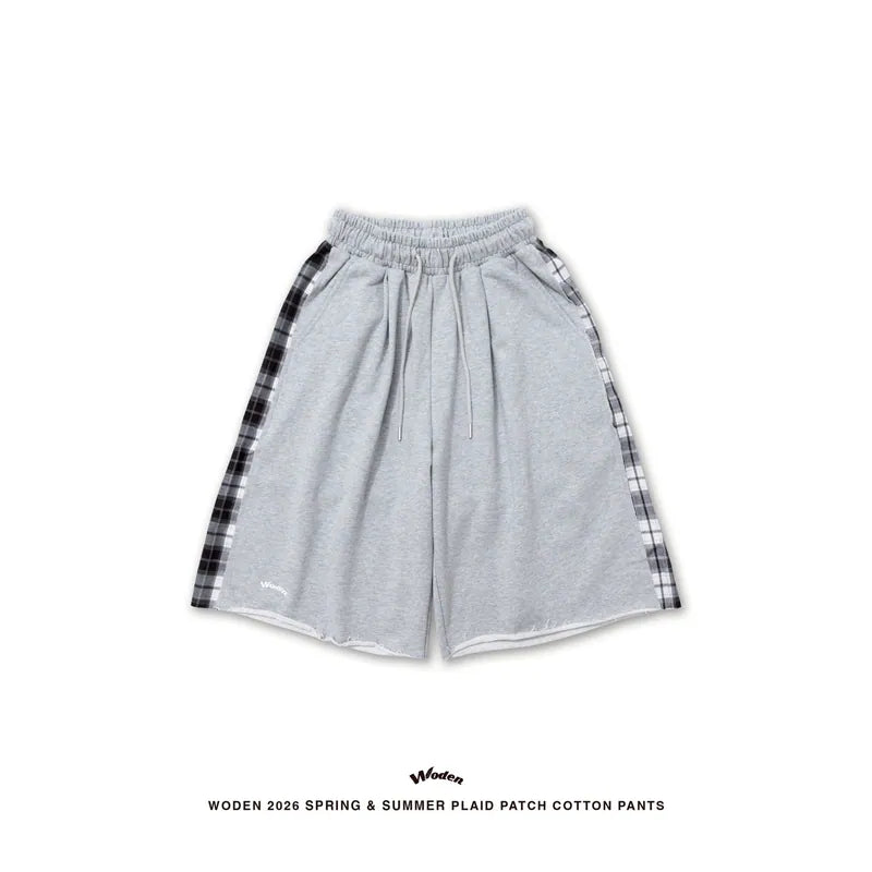 WODEN 2026 Spring & Summer 042 Plaid Patch Cotton Shorts