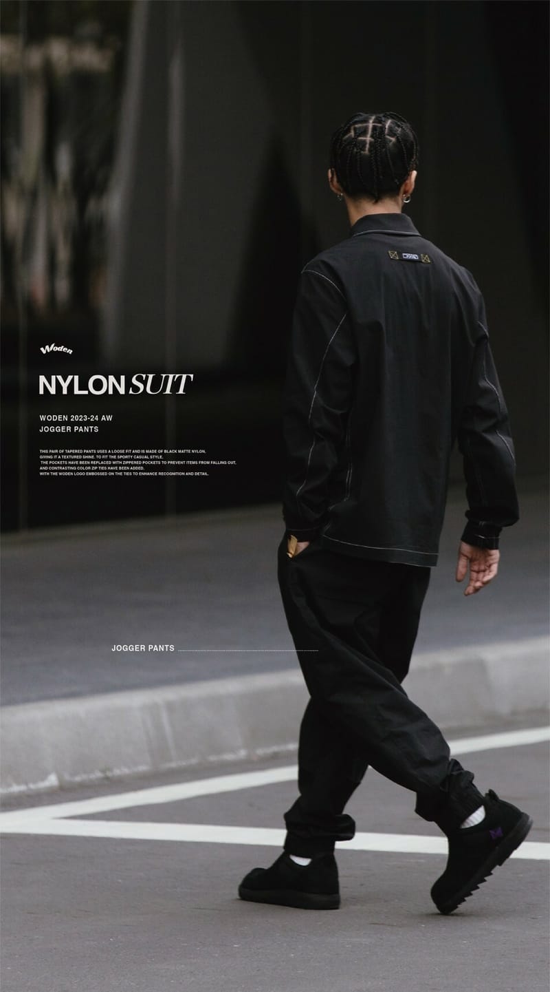 WODEN 2023-24 Autumn & Winter 026 Nylon Jogger Pants