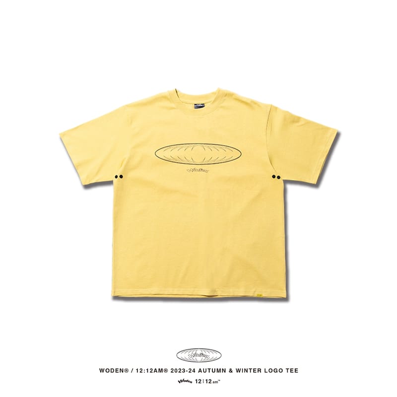 WODEN® / 12:12am® 2023-24 Autumn & Winter 036 LOGO tee 黃色