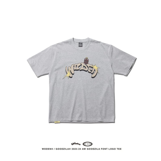 WODEN X Goodzila 031 LOGO tee -灰色