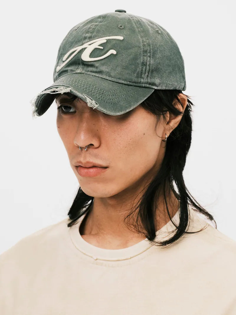 ANOWHEREMAN Raw Edge Baseball Cap