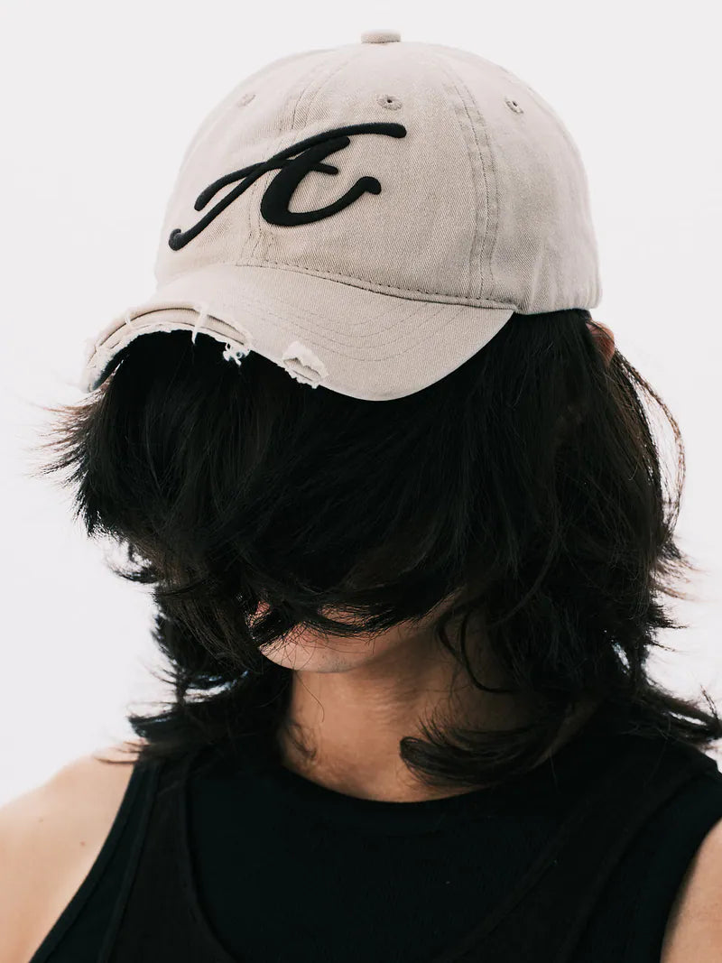 ANOWHEREMAN Raw Edge Baseball Cap