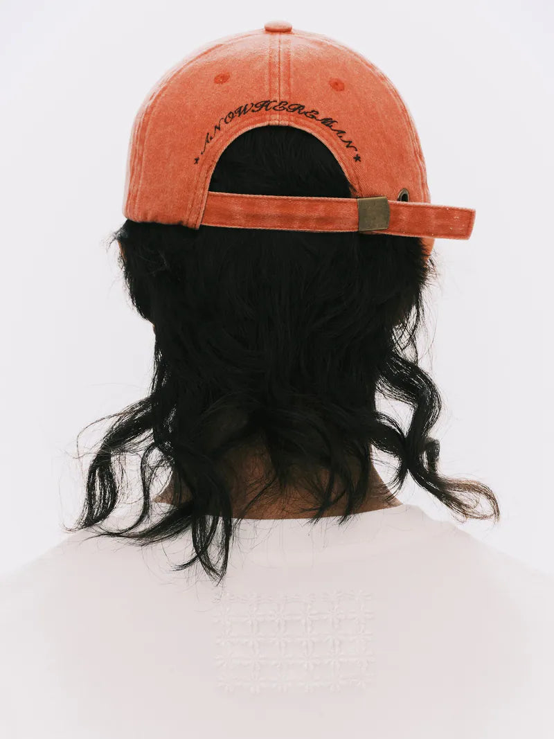 ANOWHEREMAN Raw Edge Baseball Cap