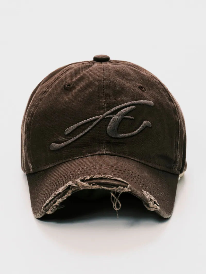 ANOWHEREMAN Raw Edge Baseball Cap