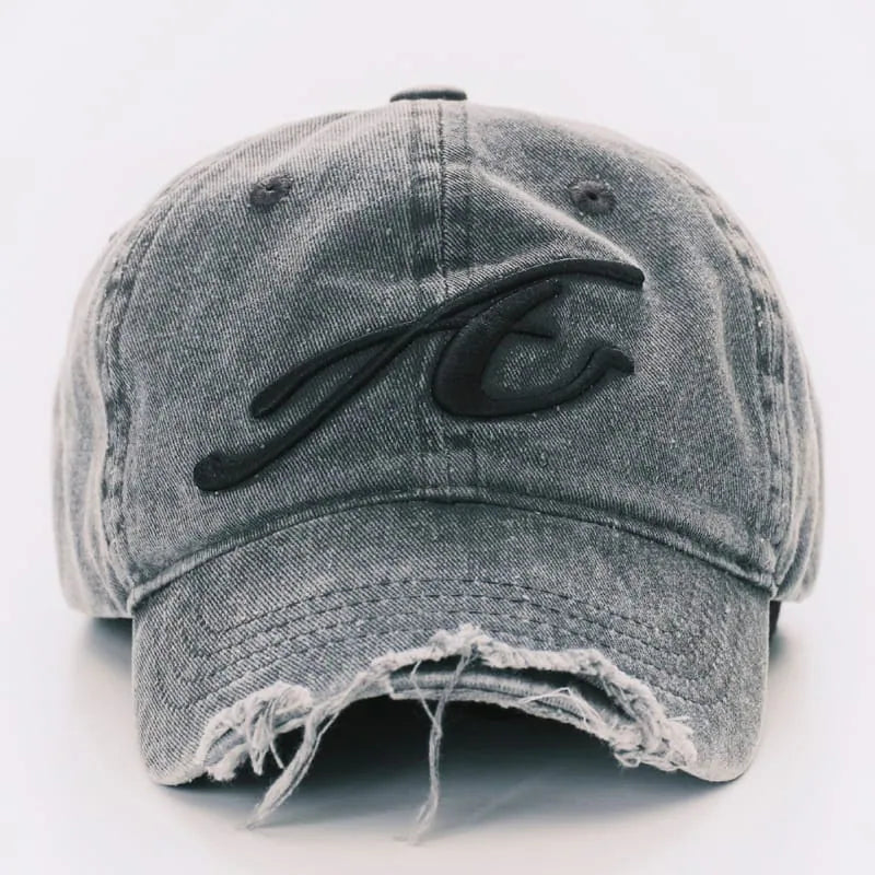 ANOWHEREMAN Raw Edge Baseball Cap
