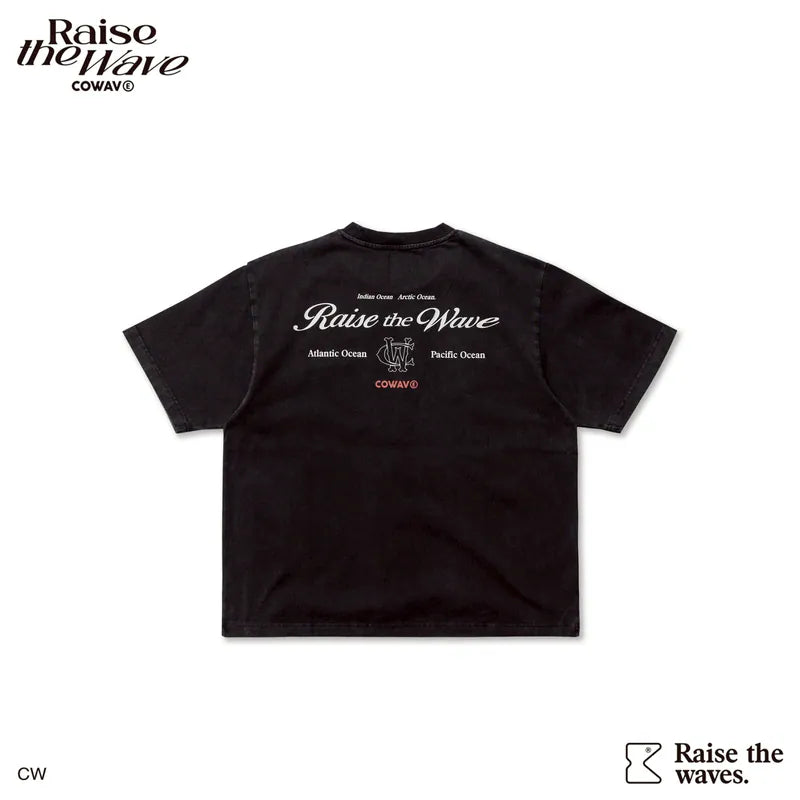 COWAVE® 2025 Fall & Winter Wash Slogan Font Tee