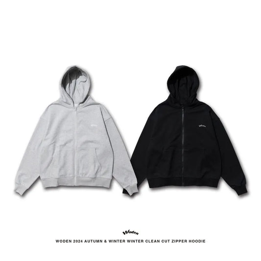 WODEN 2024 Autumn & Winter 055 Clean Cut Zipper Hoodie Jacket