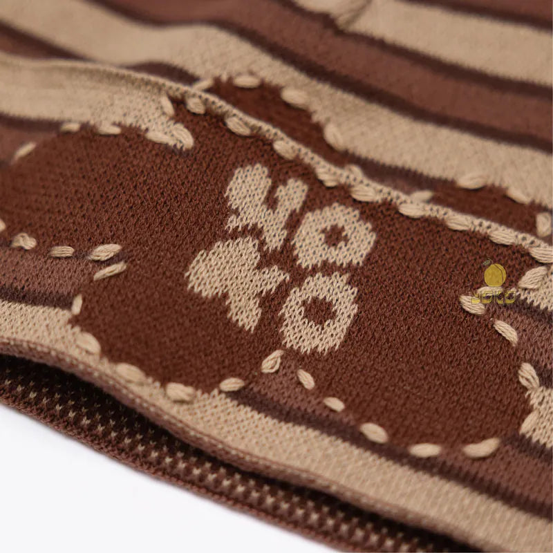 YOKO Floral Knit Beanie