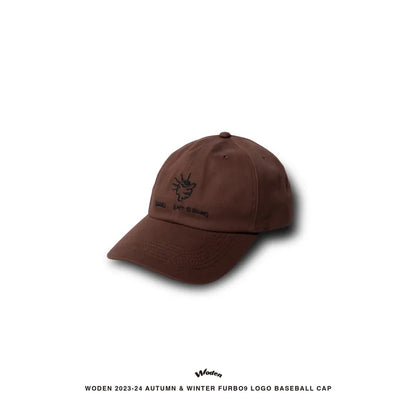 WODEN 2023-24 Autumn & Winter Furbo9 LOGO Baseball Cap 咖