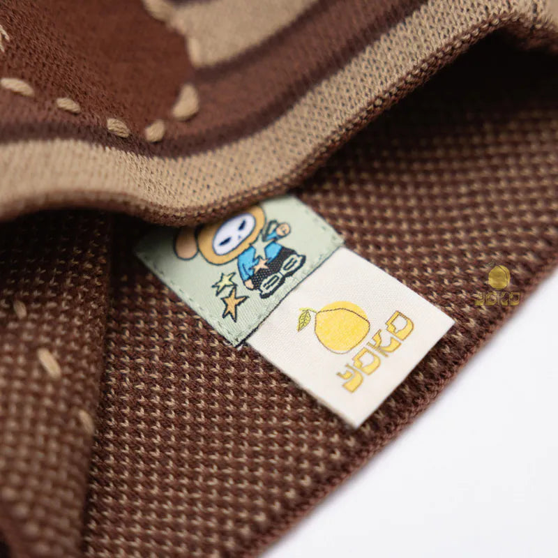 YOKO Floral Knit Beanie