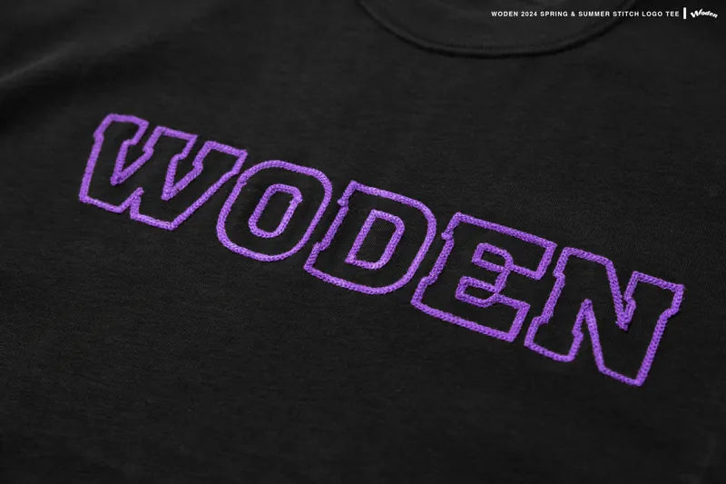 WODEN 2024 Spring & Summer 066 Stitch LOGO Tee