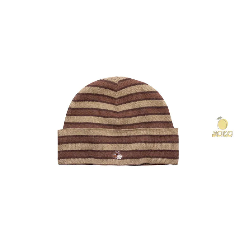 YOKO Floral Knit Beanie