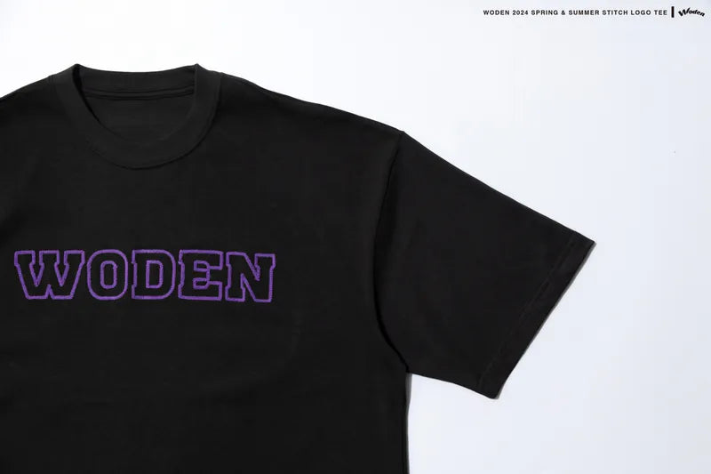 WODEN 2024 Spring & Summer 066 Stitch LOGO Tee