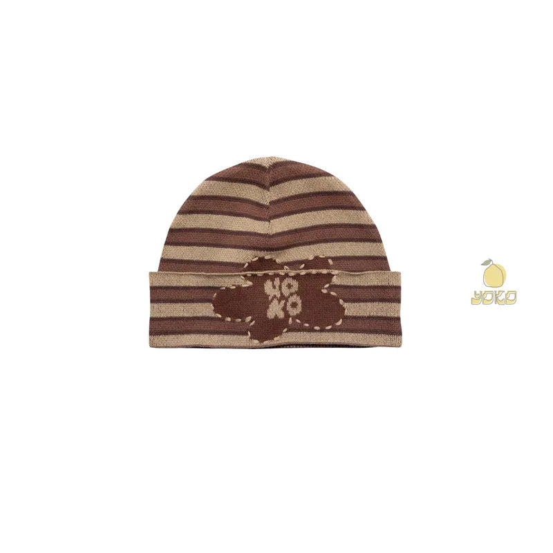 YOKO Floral Knit Beanie