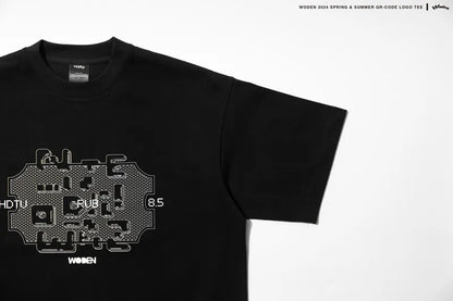 WODEN 2024 Spring & Summer 006 QR-code LOGO Tee