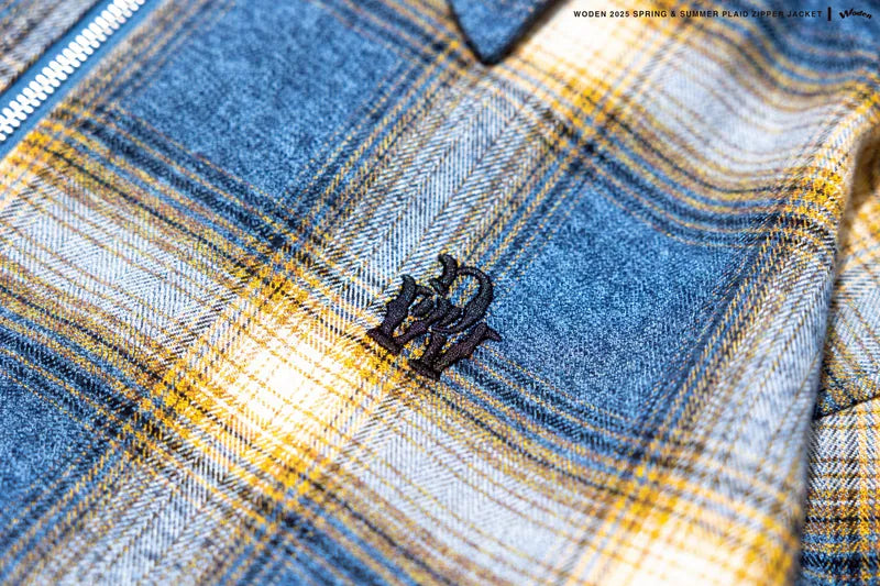 WODEN 2025 Fall & Winter 001 Plaid Zipper Jacket