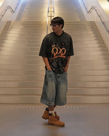 P.B.P - LEOPARD JERSEY - BLACK