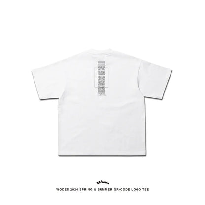 WODEN 2024 Spring & Summer 006 QR-code LOGO Tee