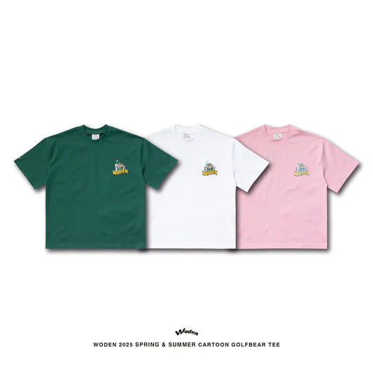 WODEN 2025 Spring & Summer 026 Cartoon Golfbear Tee