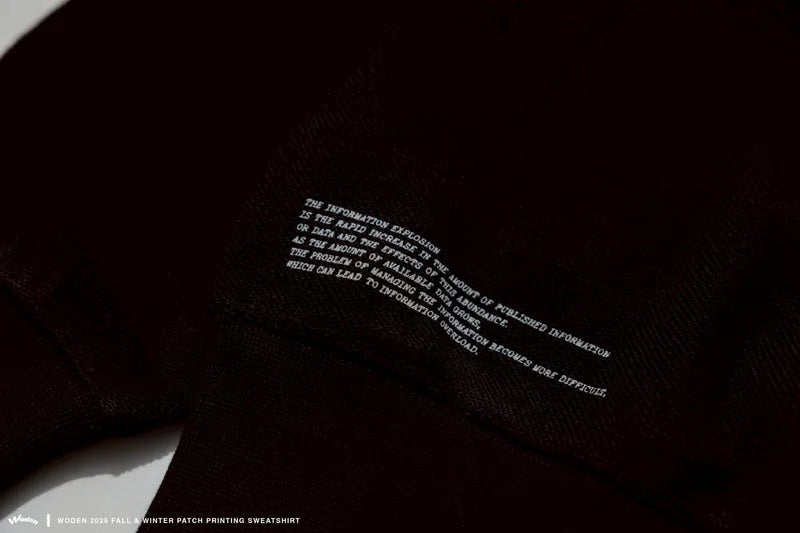 WODEN 2025 Fall & Winter 004 Patchwork Printing Sweatshirt