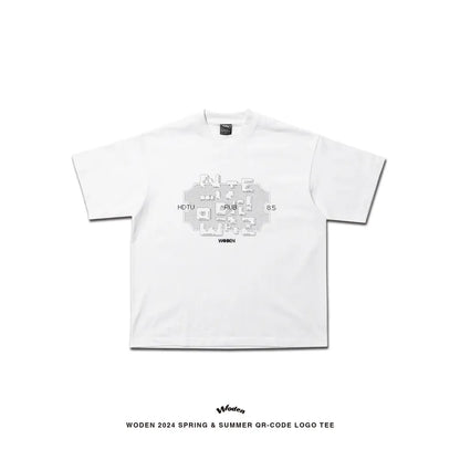 WODEN 2024 Spring & Summer 006 QR-code LOGO Tee