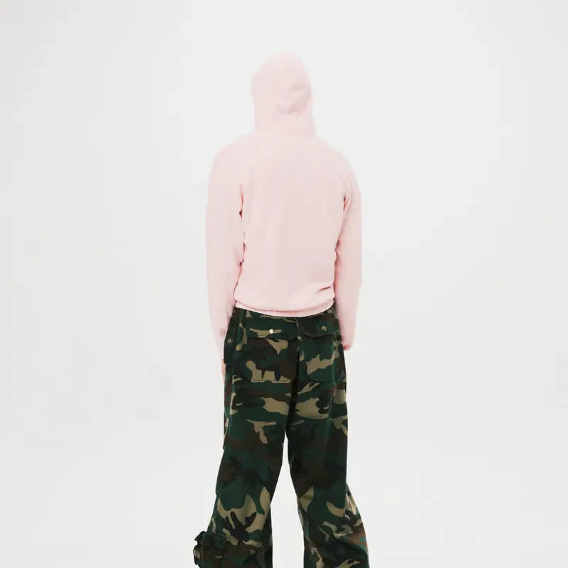 org aRMy Slim Waffle Zip Hoodie