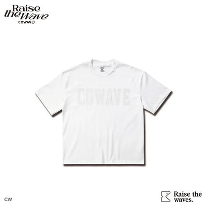 Cowave 2024 Spring & Summer Same Color Print Tee