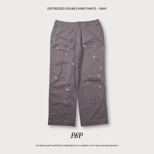 P.B.P Distressed Double Knee Pants