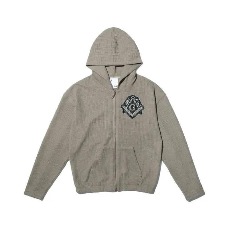 org ASK12B1 Slim Waflle Zip Hoodie
