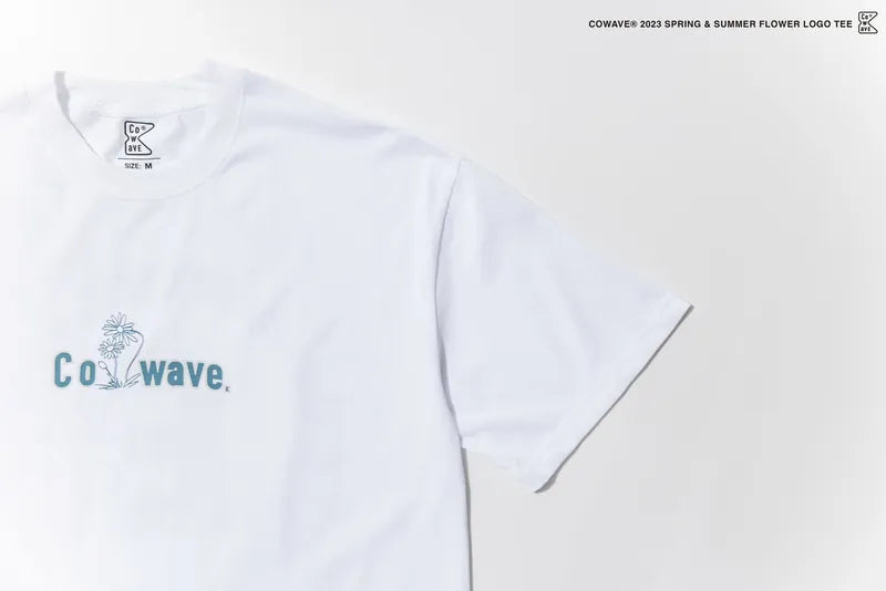 Cowave 2023 Spring & Summer Flower LOGO Tee 白