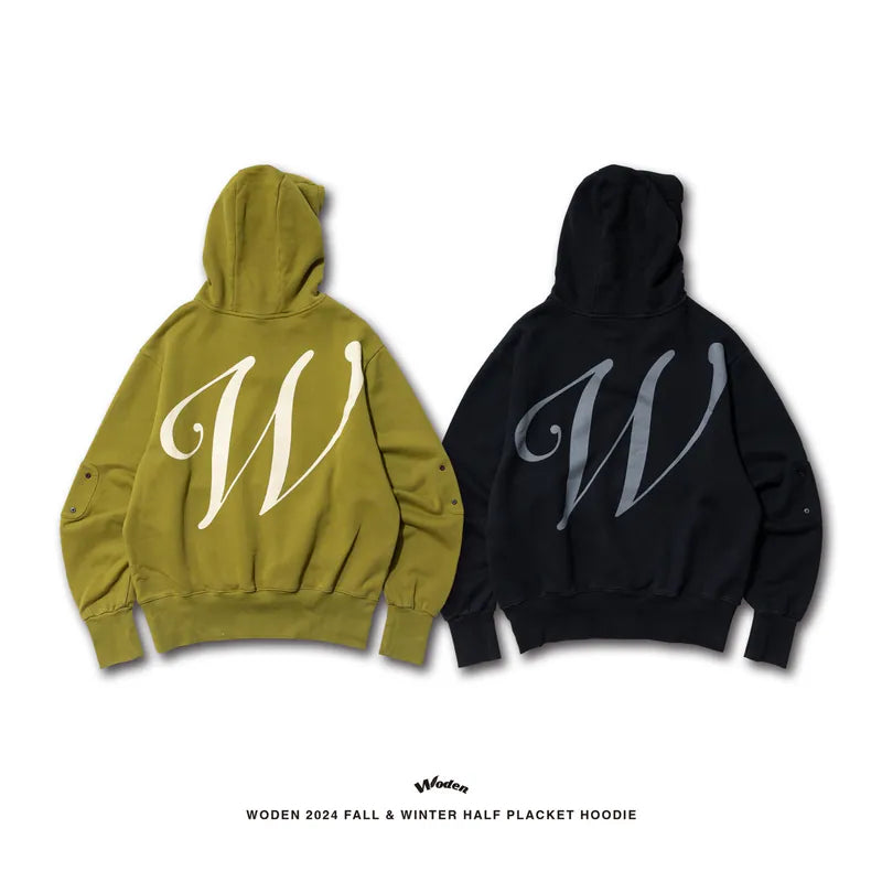 WODEN 2024 Fall & Winter 025 Half Placket Hoodie