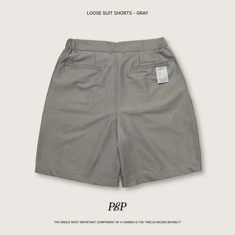 P.B.P - LOOSE SUIT SHORTS