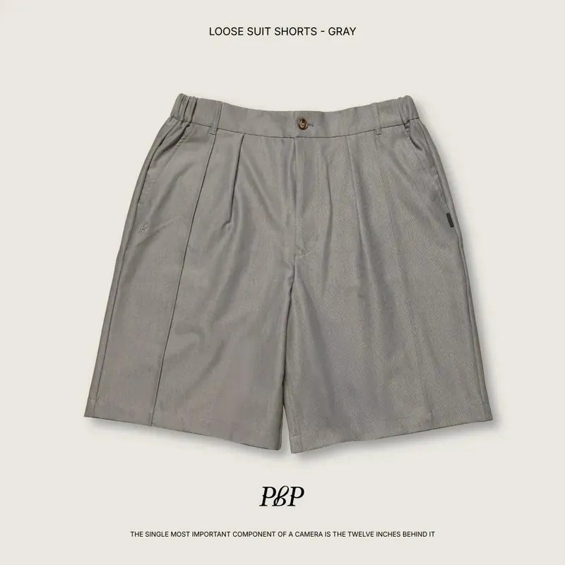P.B.P - LOOSE SUIT SHORTS