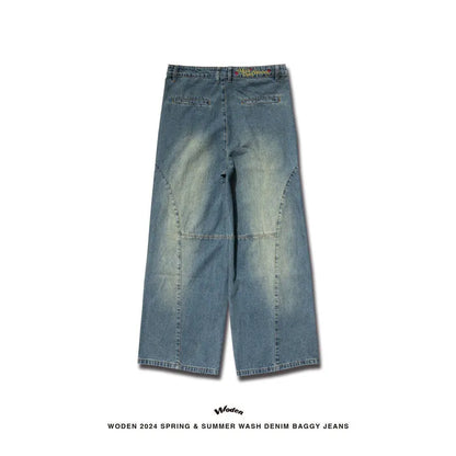 WODEN 2024 Spring & Summer Wash Denim Baggy Jeans