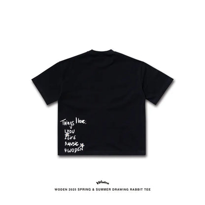 WODEN 2025 Spring & Summer 028 Drawing Rabbit Tee