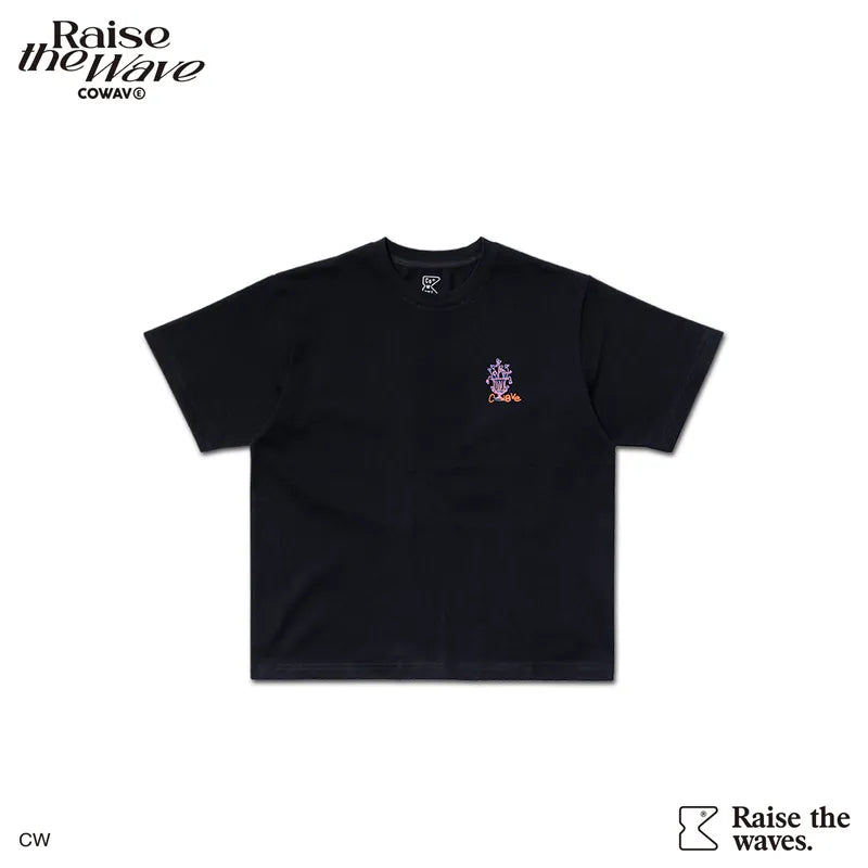 COWAVE 2025 Spring & Summer Doodle Flowers Tee