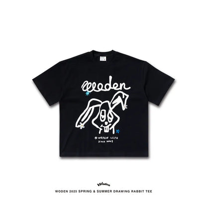 WODEN 2025 Spring & Summer 028 Drawing Rabbit Tee