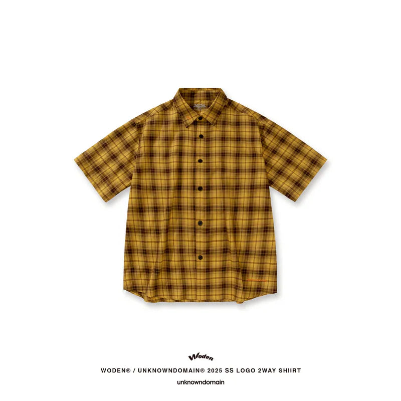 WD 25SS 068 X UD LOGO 2WAY SHIIRT