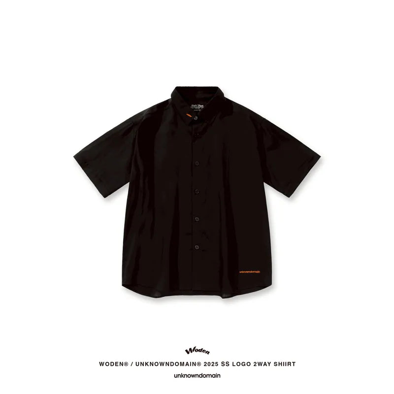 WD 25SS 068 X UD LOGO 2WAY SHIIRT